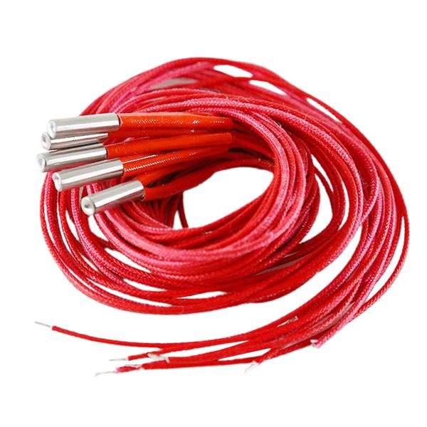 

5pcs 24v 40w 6 x 20mm single end cartridge heater nd tube 1m for-3d-printer