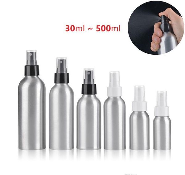 

30ml - 500ml aluminum fine mist spray bottles empty bottle used as perfume essential oil water cosmetic dispenser bottle