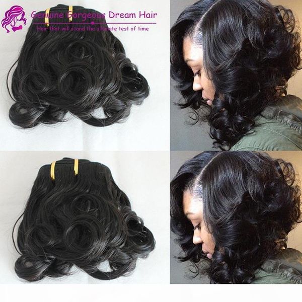 

spring curl double drawn aunty funmi hair sprial curl pro hair curl human hair weave beauty for uk customer, Black