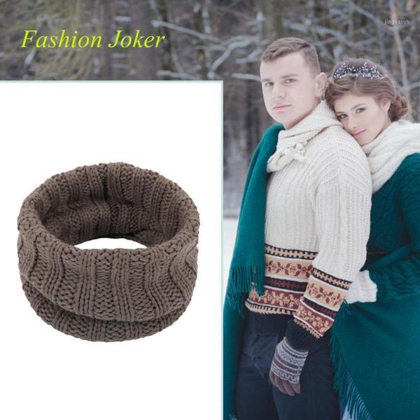 

cycling caps & masks outdoor ski climbing scarf for men women winter snood autumn knit fashion warm solid wrap shawl neck warmer1, Black