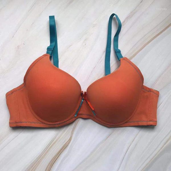 

women bra push up lingerie underwire 3/4 cup unpadded bralette plain intimates female uderwear bras 2020 wholesale, Red;black