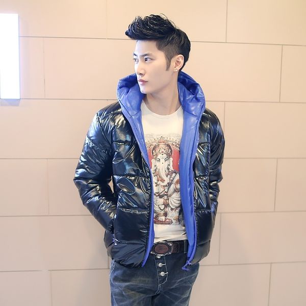 

bright face winter wear men's thick hooded cotton padded jacketblack friday