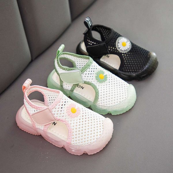 

new summer sandals daisy 2020 children's baotou breathable sho versatile and comfortable, Black;red