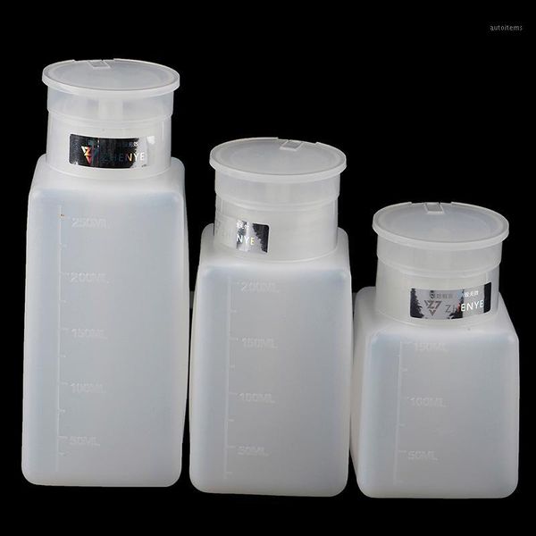 

new push down empty pump dispenser bottle makeup container plastic alcohol bottle1