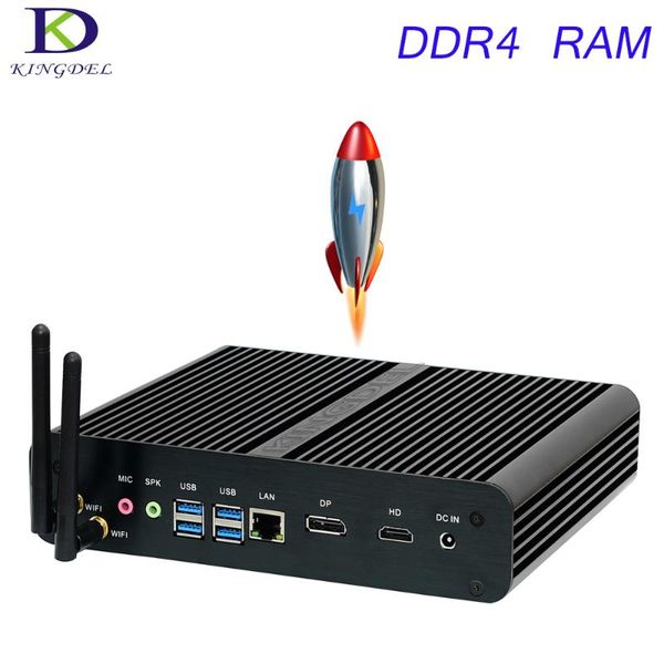 

ddr4 intel 7th gen kaby lake mini pc core 7500u fanless mini pc htpc hd graphics620 4096x2304@60hz dp hdmi dual display