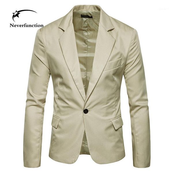 

men's suits & blazers men blazer slim fit long sleeve solid color suit coat jacket 2021 autumn / winter casual masculino 8 color1, White;black