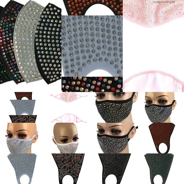 

mouth mask diamond dustproof protective pm2.5 fashion bling masks washable reusable p5k3 y63k