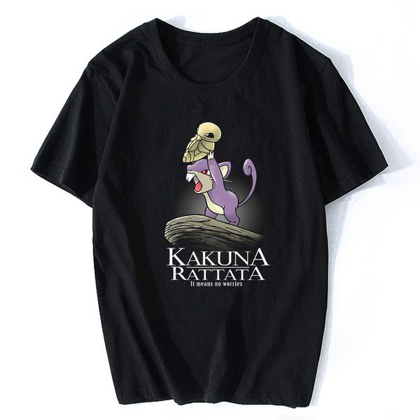 

kakuna rattata cartoon short sleeve o neck fashion streetwear ulzzang aesthetic funny rock sport hooded sweatshirt hoodie men t shirt