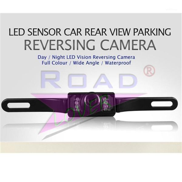 

roadlover universal hd wide angle license plate car rear view backup camera parking reversing night vision waterproof led light1