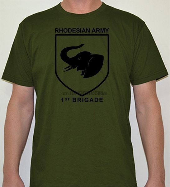 

rhodesia t-shirt - 1st brigade - 0939 sport hooded sweatshirt hoodie
