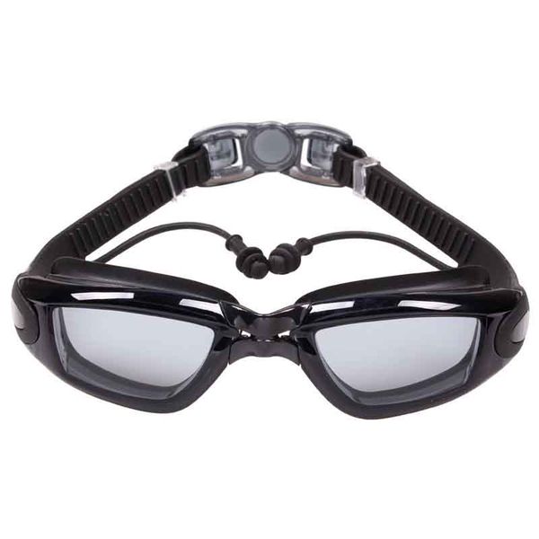 

new professional anti-fog uv protection plating adjustable earplugs swimming goggles men women waterproof silicone glasses glasses