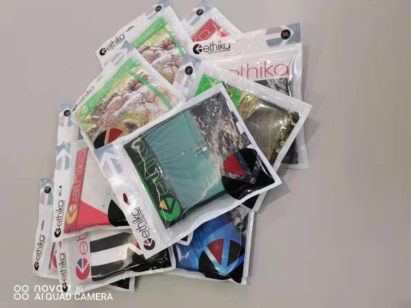 

new designer ethika men boxer shorts underpants young soft comfortable fashion elastic famous brand boxer underwear for men mixed 7865, Black;white