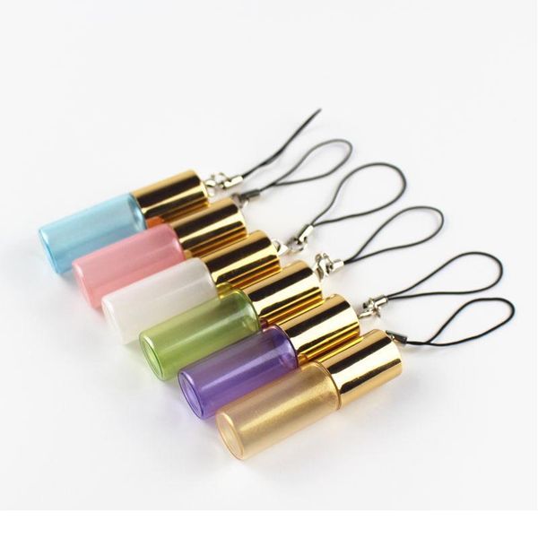 

20pcs l 5ml mini glass roll on bottle essential oils bottle refillable perfume sample glass vials with key chain trave qylmym