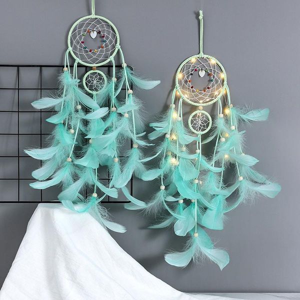 

feather dream catcher handmade wind chime pendant car pendant home decoration 55cm in length auto accessories