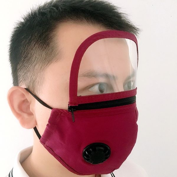 

washable adults face eye shield cotton mask with breather valve pm2.5 protective safety mouth cover masks 6 nqfyn