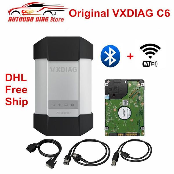 

original vxdiag c6 car & truck obd2 diagnostic scanner tool better than c4 c5 support bluetooth & wifi