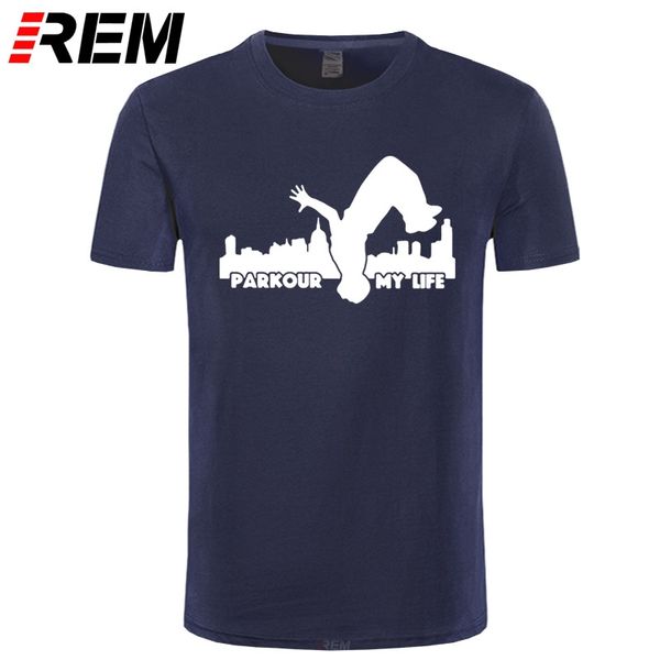 

sport rem parkour my life city funny t shirt men print 100%cotton men's clothing brand hip hop rock t shirt top