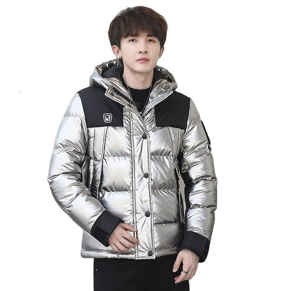 

new mens jackets & coats winter shiny bubble jacket hip hop