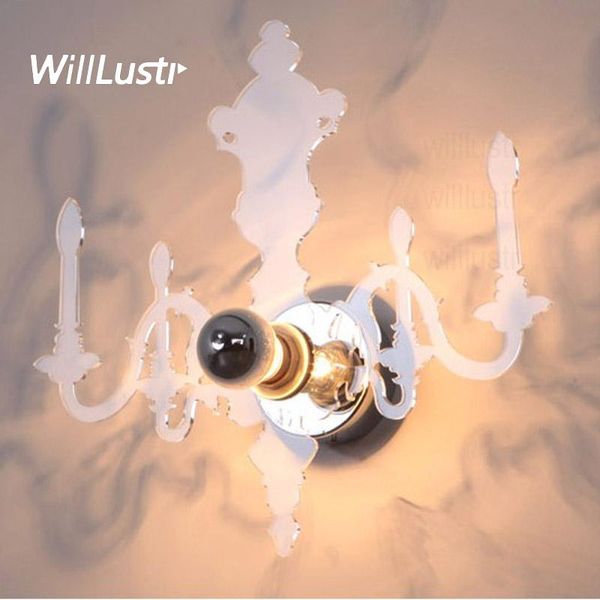 

louis candle wall sconce lamp modern transparent red black acrylic pmma france design l bar cafe restaurant 5d light fixture