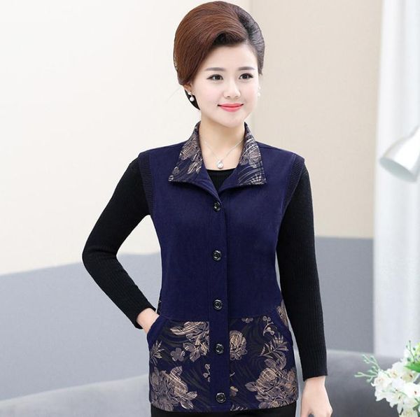 

women's spring and autumn vest jacket loose large size vest, Black;white