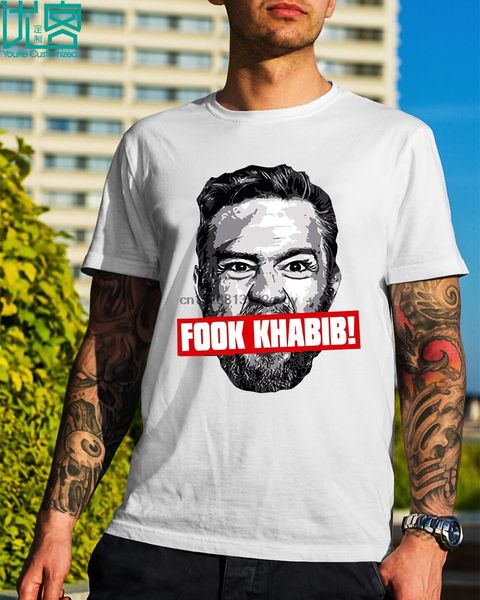 

brand conor mcgregor fook khabib t-shirt 2019 summer men short sleeve t-shirt sport hooded sweatshirt hoodie