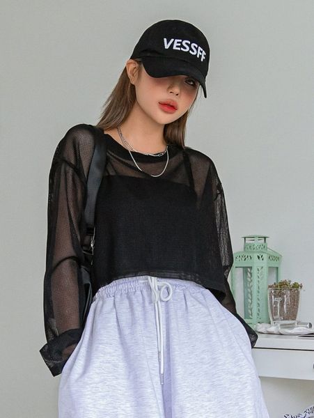 

dazy sheer drop shoulder k1yw#, White