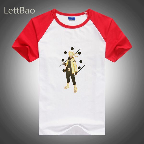 

harajuku tshirt streetwear 2020 summer plus size short sleeve couple casual naruto print funny sport hooded sweatshirt hoodie men t shirt