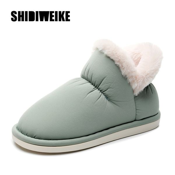 

women winter boots warm ankle boots waterproof comfort plush shoes woman ladies woman indoor outdoor botas mujer q996, Black