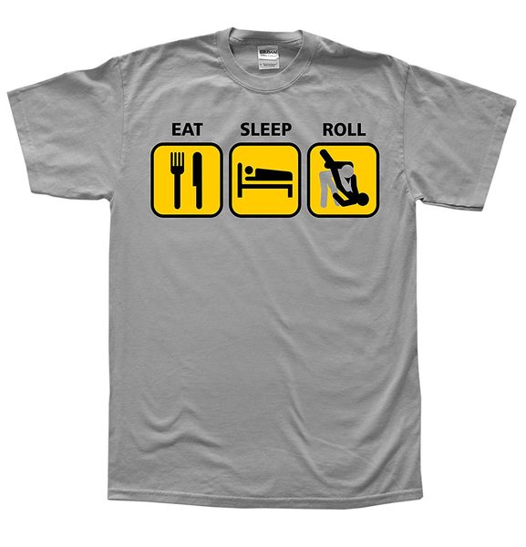 

sport 2019 new summer casual tee shirt men's eat sleep roll bjj jiu jitsu t-shirt