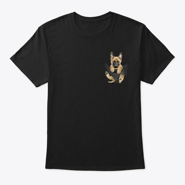 

sport malinois pocket dog tee t-shirt summer style new t shirt men o-neck tees summer metal t shirts