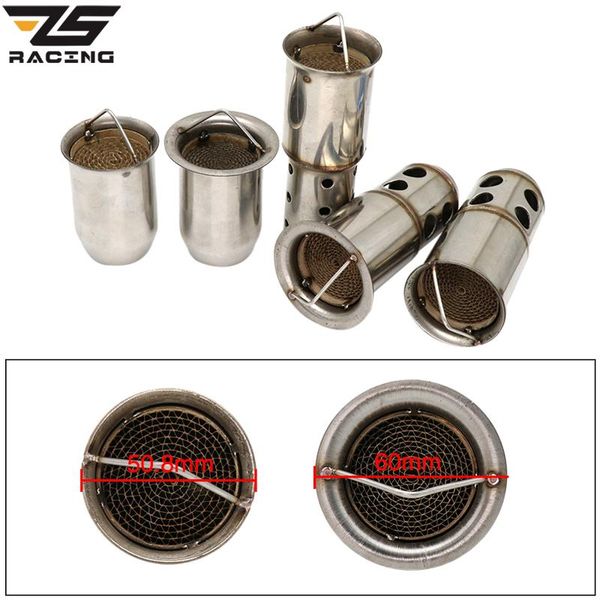 

zs гонки реальный катализатор db убийца 51мм / 60mm для мотоциклов глушителем трубы db убийца шума sound eliminator