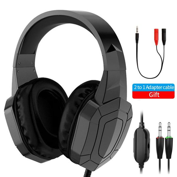 

3.5mm gaming/gamer headset professionnel computer headset earphone with microphone bass phone pc stereo wired headphones