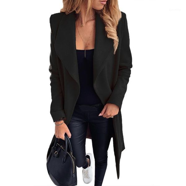 

women casual 2021 coats and jackets female oversized jacket windbreaker office lady spring autumn1, Black;brown