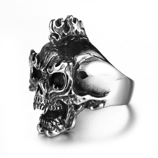 

stainless punk men's accessories titanium steel ring skeleton rgg0227