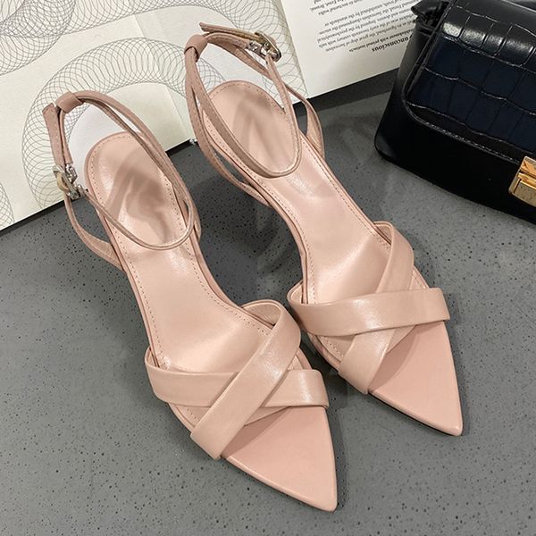 

2021 new women's thick shoes pink wedding sandals high heels yjz8, Black