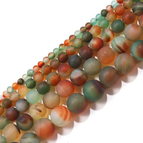 

1strand lot 4 6 8 10 12mm matte multicolor peacock agates beads stone round loose bead for diy bracelet jewelry makings supplies h bbymuk