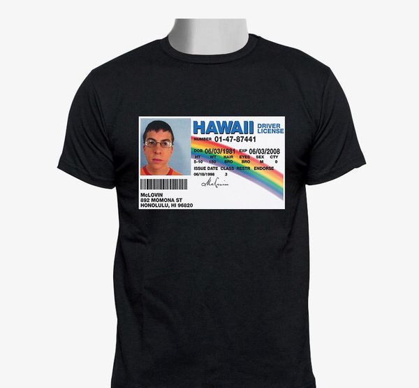 

mclovin fun drivers license custom men tshirt size m 2xl tshirt brand 2018 male short sleeve 034404 sport hooded sweatshirt hoodie