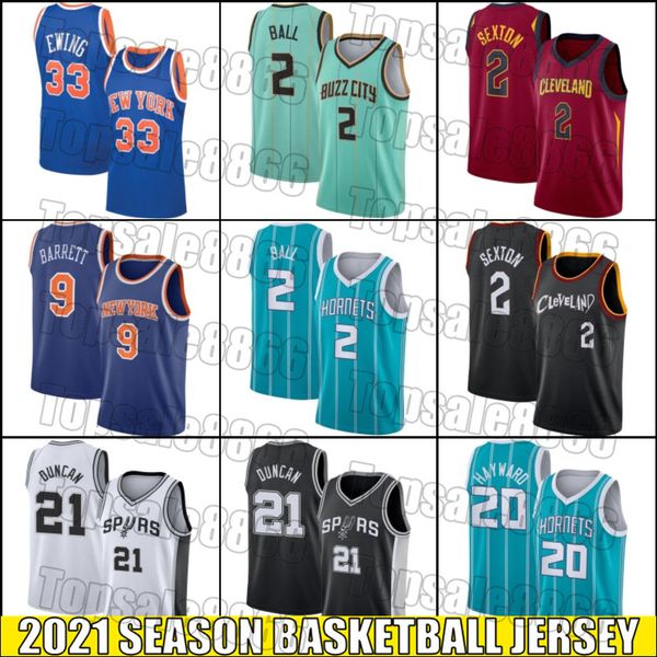 

lamelo gordon ball hayward jerseys charlotte hornets jersey tim 21 duncan jersey collin 2 sexton rj patrick barrett ewing xzcv, Black;red