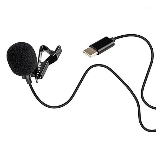 

microphones type c mini lavalier microphone, for android system type-c interface mobile phone computer k song recording microphone1