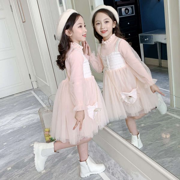 

children's princs 2020 new girls' foreign autumn sle drs, Red;yellow