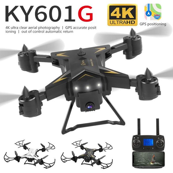 

new 5g drone ky601g, with gps and 4k hd dual cameras, 20-minute long endurance aircraft, 1800m remote control toy
