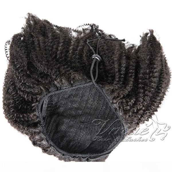 

vmae brazilian natural black 4b afro kinky curly ponytail 120g horsetail unprocessed virgin human hair drawstring ponytail
