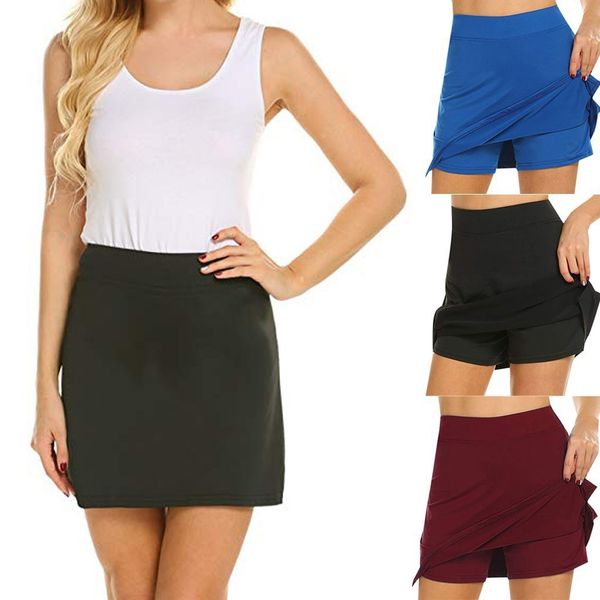 

high waist slim korean a-line shorts women's casual pants skirt (s-4xl, White;black