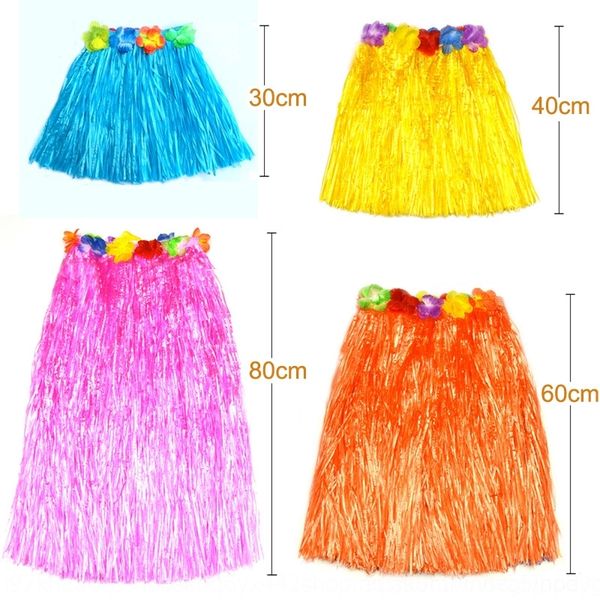 

pkixj children's sports hawaiian straw skirt costume performance costumeclothing festival perf children's hawaiian straw skirt cos