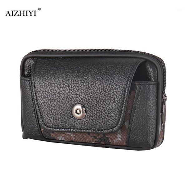 

waist bags multi-function men pu pack bum bag classic texture creative design chic leisure casual small mobile phone wallet pouch1