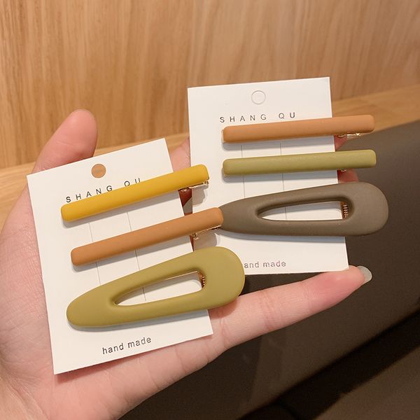 

корейский матового morandi волос ins стиль простых и универсальная челка стороны задней головки клипа