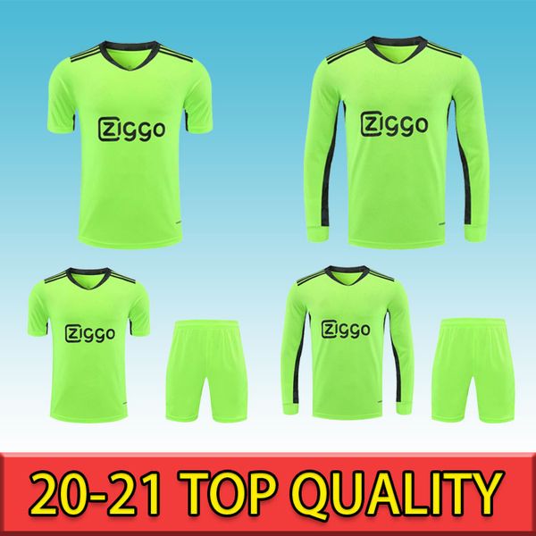 

2020 ajax goalkeeper away soccer jersey promes 2021 camiseta de fútbo van de beek tadic ziyech football shirt football shirt, Black