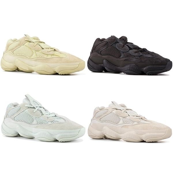 

womens 500s running shoes for men women kanye west soft vision super moon yellow salt utility black sports sneakers trainers runners 36-45
