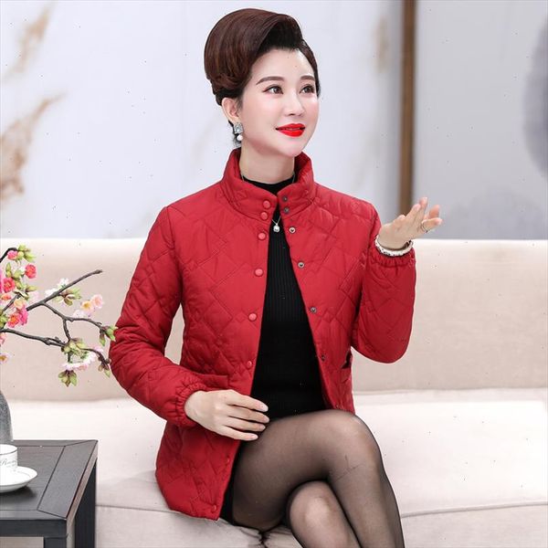

plus size 4xl 5xl 2021 winter jacket women 2021 autumn ultra light parka short coat female stand down jackets clothes, Black