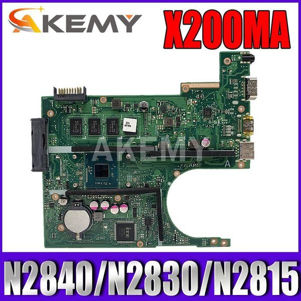 

akemy x200ma lapmotherboard for asus x200ma f200m f200ma test original motherboard 4g-ram n2840/n2830/n2815